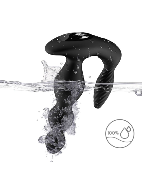 ARMONY Manfun - Vibrador y Plug Anal Control Remoto Negro para Doble Placer y Estimulación