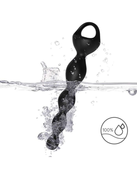 ARMONY Vibrador Dedal Plug Anal Negro - Doble Estimulación y Placer Inigualable