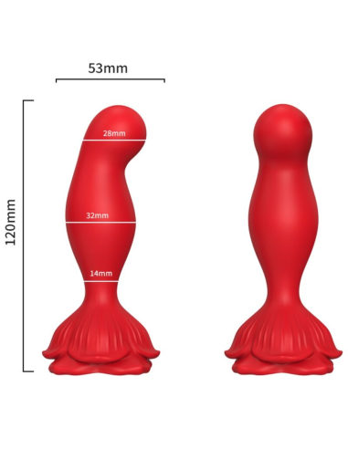 ARMONY Rosa Vibrador & Plug Anal Control Remoto Rojo - Placer Versátil y Estimulante