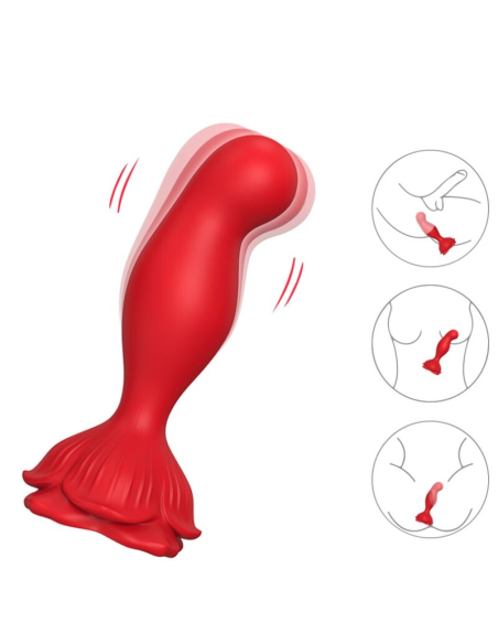 ARMONY Rosa Vibrador & Plug Anal Control Remoto Rojo - Placer Versátil y Estimulante