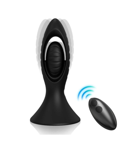 ARAMONY: Vibrador y Plug Anal de Silicona Negro - Doble Estimulación y Placer Intenso