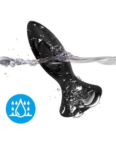 ARAMONY: Vibrador y Plug Anal de Silicona Negro - Doble Estimulación y Placer Intenso