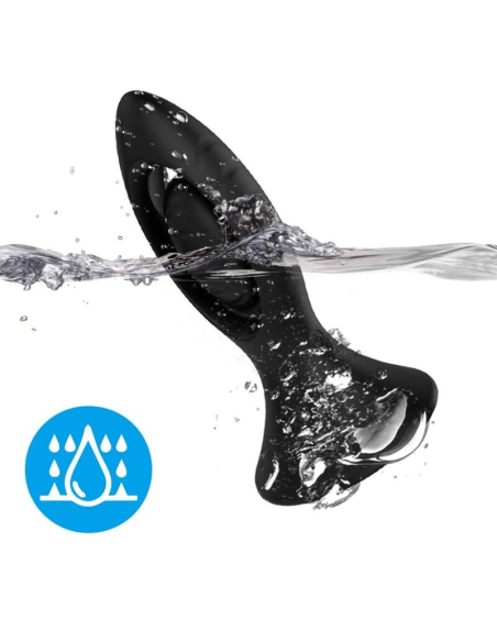 ARAMONY: Vibrador y Plug Anal de Silicona Negro - Doble Estimulación y Placer Intenso