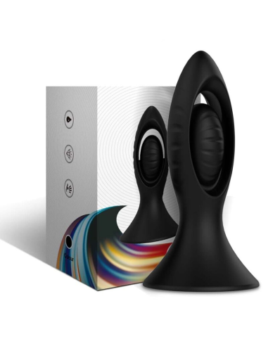 ARAMONY: Vibrador y Plug Anal de Silicona Negro - Doble Estimulación y Placer Intenso