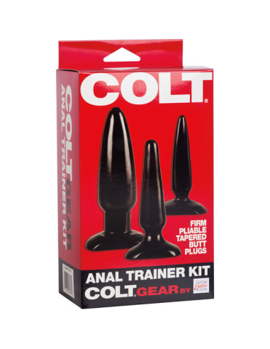 Calexotics - Colt Kit de Entrenamiento Anal: Plugs Suaves para Iniciación y Diversión