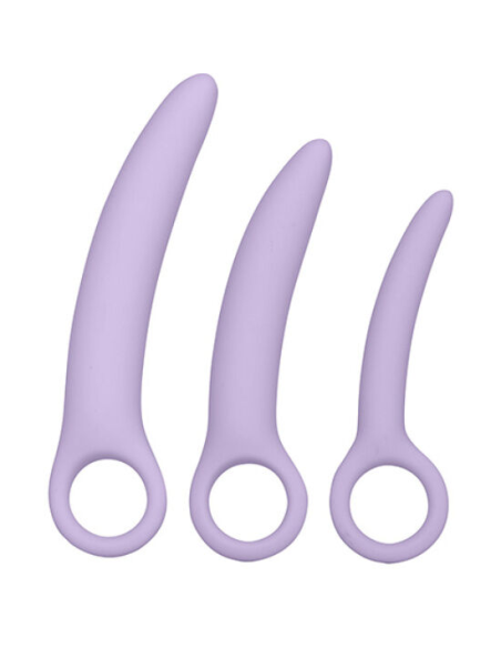 CALExotics - Dr. Laura Berman Alena Set: 3 Dilatadores Vaginales de Silicona para Tratamientos y Ejercicios Pelvicos
