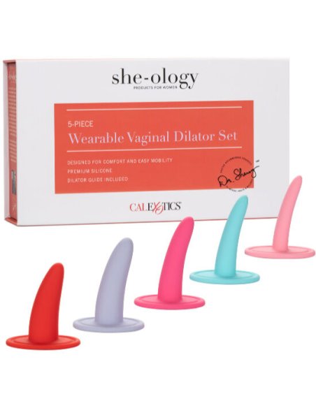 CALEXOTICS - Kit 5PC Dilatadores Vaginales y Anales Multicolor | Ergonomía y Sensación Premium
