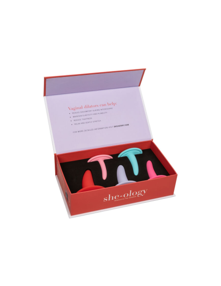 CALEXOTICS - Kit 5PC Dilatadores Vaginales y Anales Multicolor | Ergonomía y Sensación Premium