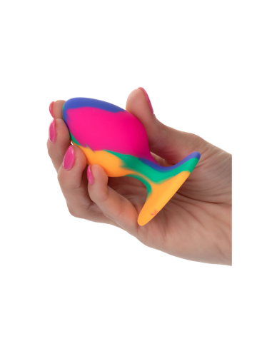 CALEXOTICS Cheeky Medium Tie-Dye Plug Anal - Placer salvaje y diseño único en silicona segura