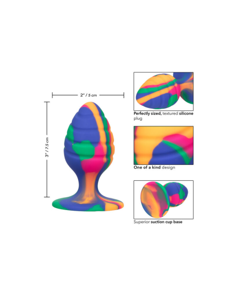 California Exotics - Plug Anal Cheeky Mediano Swirl | Placer Seguro y Divertido