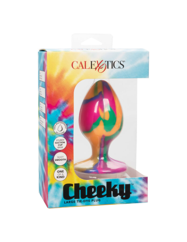 CALEXOTICS Cheeky Large Tie-Dye Plug Anal - Placer y Diversión en Silicona Segura