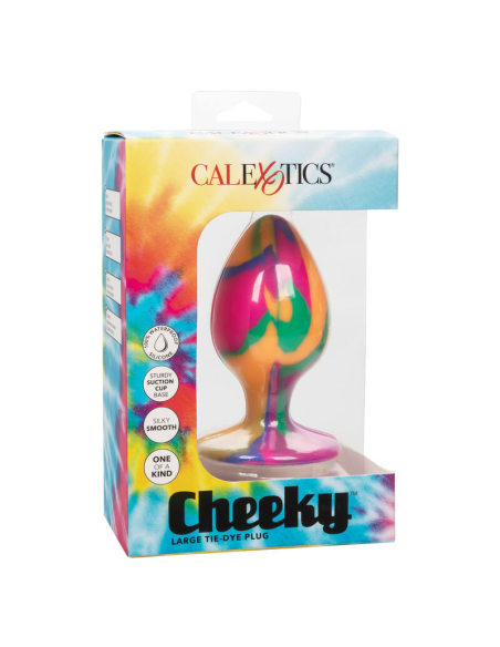 CALEXOTICS Cheeky Large Tie-Dye Plug Anal - Placer y Diversión en Silicona Segura