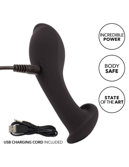 CALEXOTICS - LIQUID SILICONE FLEX PROBE: Sonda Anal Ergonómica con 12 Vibraciones para Placer Intenso y Comodidad Premium