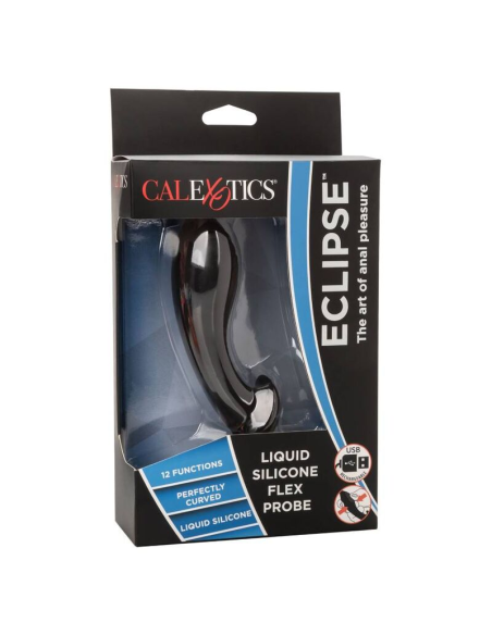 CALEXOTICS - LIQUID SILICONE FLEX PROBE: Sonda Anal Ergonómica con 12 Vibraciones para Placer Intenso y Comodidad Premium