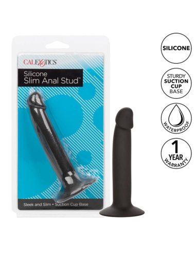 Calexotics Slim Anal Stud: Sonda de Silicona Flexible para Placer Anal Seguro y Erótico