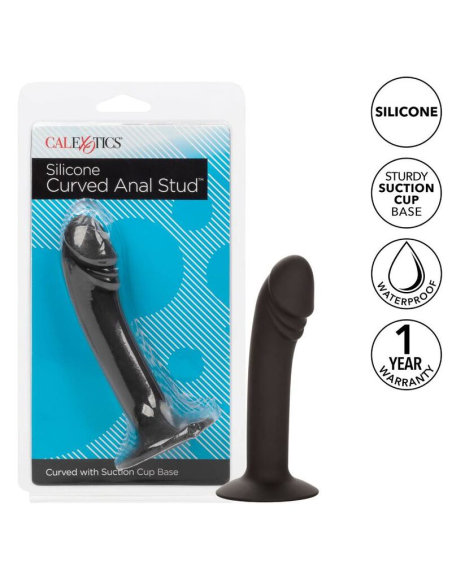 CALEXOTICS - CURVED ANAL STUD: Placer Anal para Principiantes y Expertos en Silicona Segura