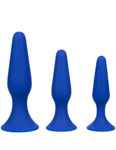 CALEXOTICS - ADMIRAL KIT 3 PLUG ANAL AZUL | SexPlace.MX