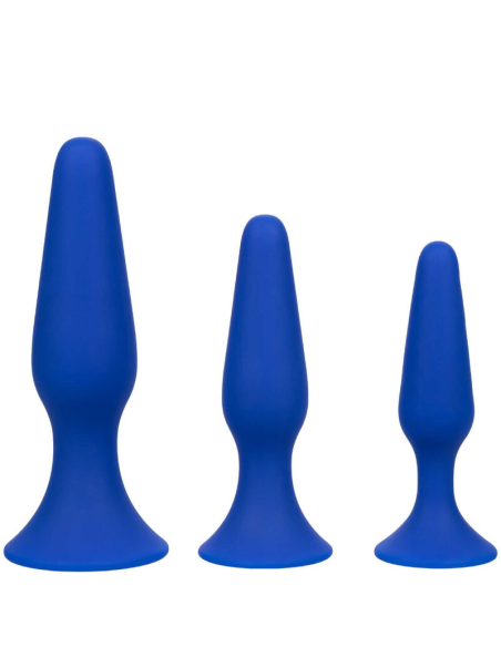 CALEXOTICS - ADMIRAL KIT 3 PLUG ANAL AZUL | SexPlace.MX