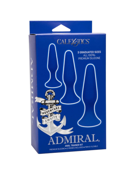 CALEXOTICS - ADMIRAL KIT 3 PLUG ANAL AZUL | SexPlace.MX