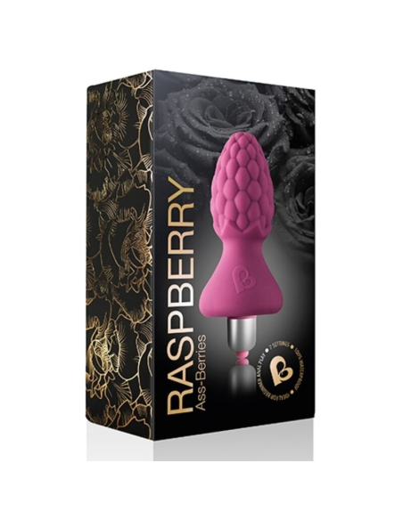 ROCKS-OFF Ass-Berries Raspberry Plug Anal - Juguete Sexy y Divertido para Placer Infinito
