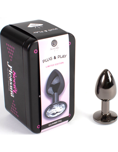 SECRETPLAY Gunmetal Butt Plug Talla S 7 cm