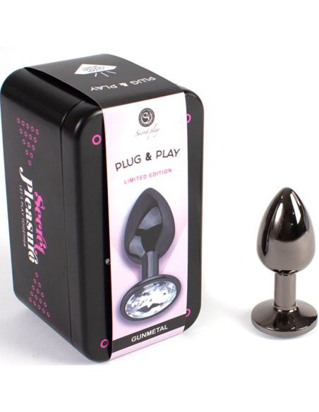 SECRETPLAY Gunmetal Butt Plug Talla S 7 cm