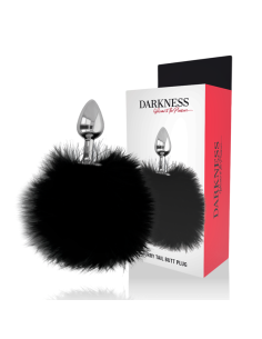 DARKNESS Buttplug Anal con Cola Negra - Estimulación y Placer para Todos (7 cm)