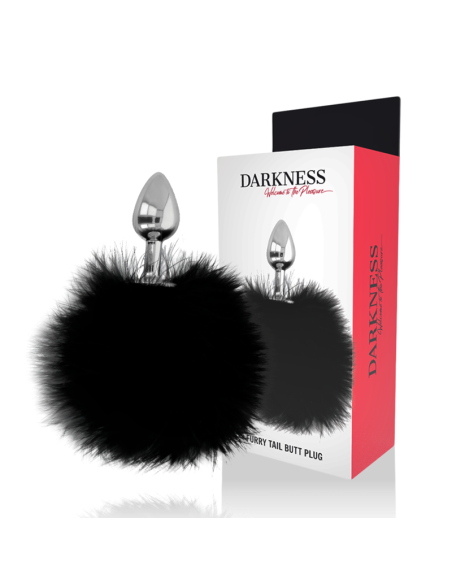DARKNESS Buttplug Anal con Cola Negra - Estimulación y Placer para Todos (7 cm)