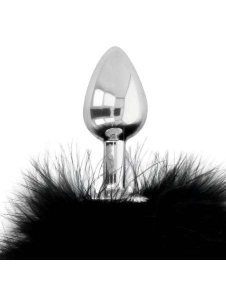 DARKNESS Buttplug Anal con Cola Negra - Estimulación y Placer para Todos (7 cm)