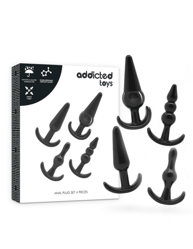 ADDICTED TOYS - Set 4 Plugs Anales | SexPlace.MX