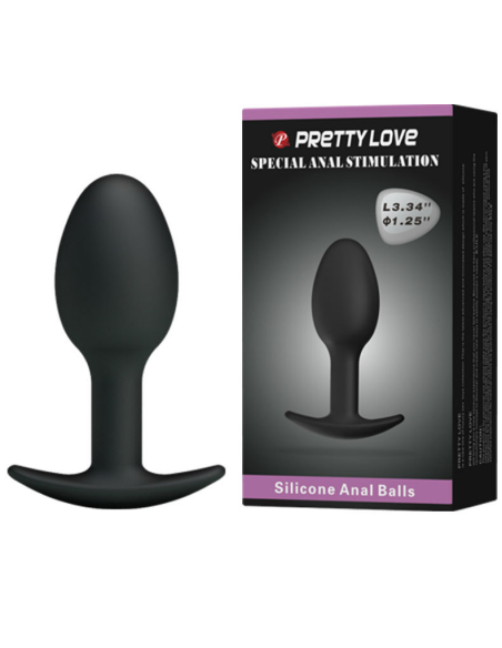 PRETTY LOVE - Plug Anal Silicona 6.5 Cm Negro | SexPlace.MX