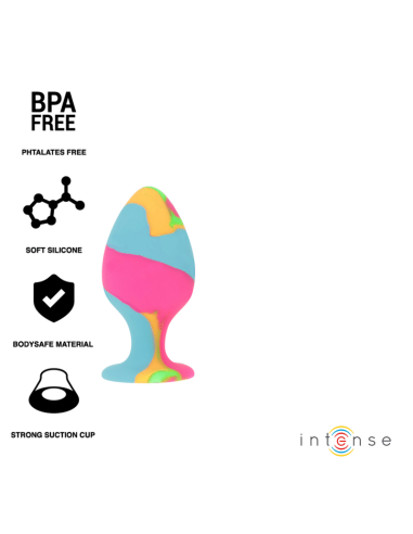 INTENSE - Set de Plugs Anales de Silicona Multicolor | Placer Seguro y Versátil
