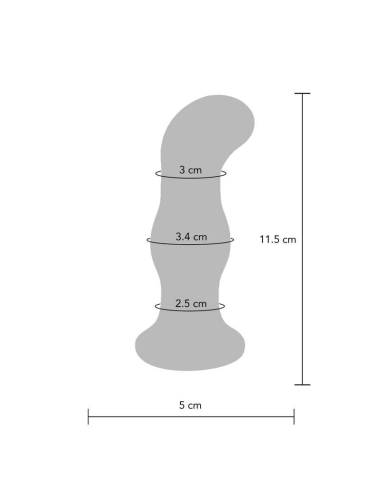 TOYJOY Gleaming Plug: Vibrador Anal de Cristal con 5 Modos y Velocidades para Placer Intenso