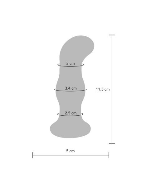 TOYJOY Gleaming Plug: Vibrador Anal de Cristal con 5 Modos y Velocidades para Placer Intenso