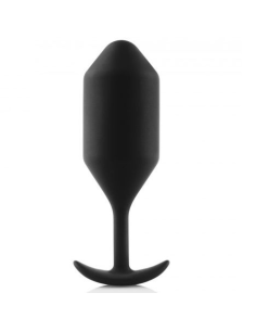 B-VIBE Snug Plug 4 Negro | Placer Anal Confortable y Discreto - 100% Body Safe