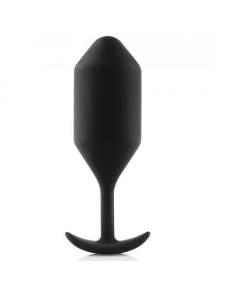 B-VIBE Snug Plug 4 Negro | Placer Anal Confortable y Discreto - 100% Body Safe