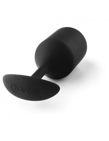B-VIBE Snug Plug 4 Negro | Placer Anal Confortable y Discreto - 100% Body Safe