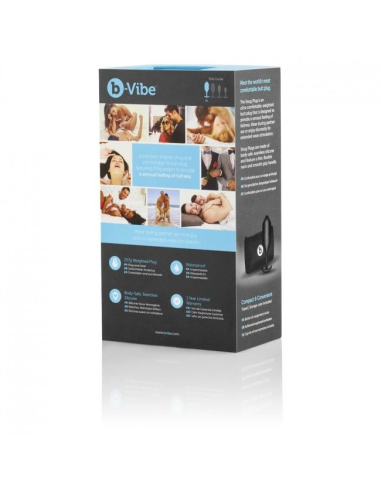 B-VIBE Snug Plug 4 Negro | Placer Anal Confortable y Discreto - 100% Body Safe