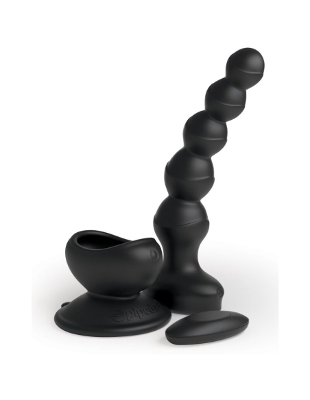 3SOME - Wall Banger Beads Negro: Vibrador Multifunción con Control Remoto y Succión | ¡Explora Nuevas Sensaciones!