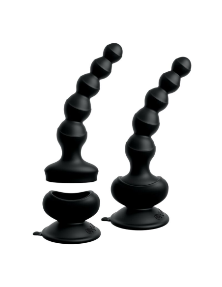 3SOME - Wall Banger Beads Negro: Vibrador Multifunción con Control Remoto y Succión | ¡Explora Nuevas Sensaciones!