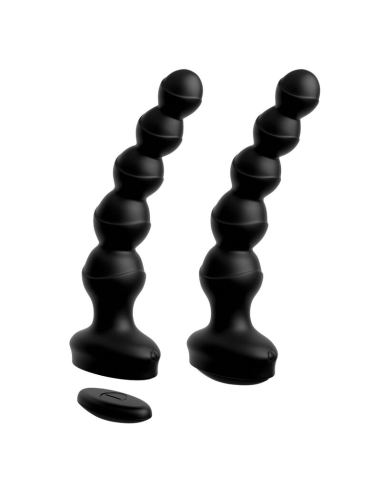 3SOME - Wall Banger Beads Negro: Vibrador Multifunción con Control Remoto y Succión | ¡Explora Nuevas Sensaciones!