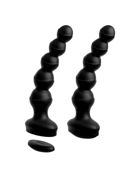 3SOME - Wall Banger Beads Negro: Vibrador Multifunción con Control Remoto y Succión | ¡Explora Nuevas Sensaciones!