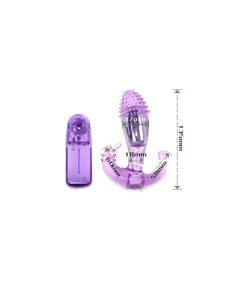 Baile - Estimulador Vaginal y Anal con Vibración | Placer Triple: Clitoriano, Vaginal y Perineal