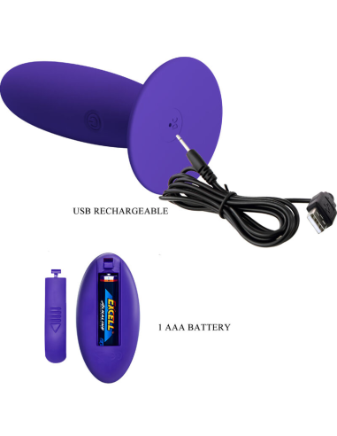 Pretty Love - Youth Plug Anal Vibrador Control Remoto Violeta