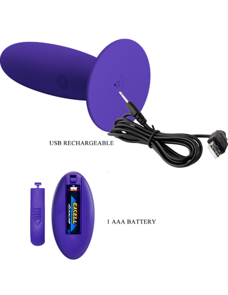 Pretty Love - Youth Plug Anal Vibrador Control Remoto Violeta