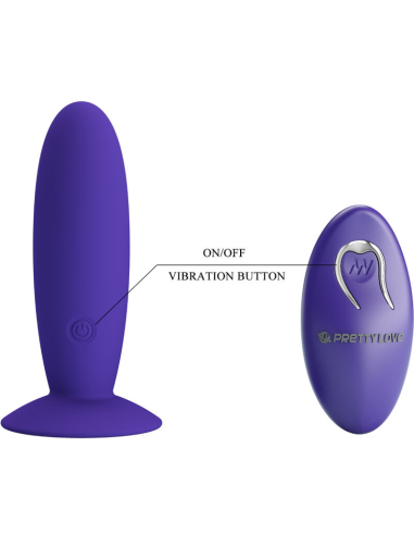 Pretty Love - Youth Plug Anal Vibrador Control Remoto Violeta
