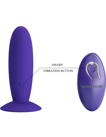 Pretty Love - Youth Plug Anal Vibrador Control Remoto Violeta