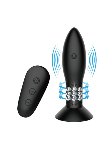 MR PLAY - Plug Anal con Bolas Rotatorias y Control Remoto | Placer Inigualable y Estimulación Profunda