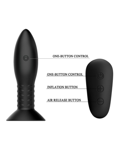 MR PLAY - Plug Anal con Bolas Rotatorias y Control Remoto | Placer Inigualable y Estimulación Profunda