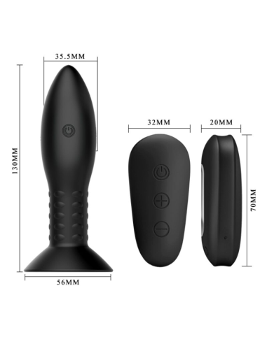 MR PLAY - Plug Anal con Bolas Rotatorias y Control Remoto | Placer Inigualable y Estimulación Profunda
